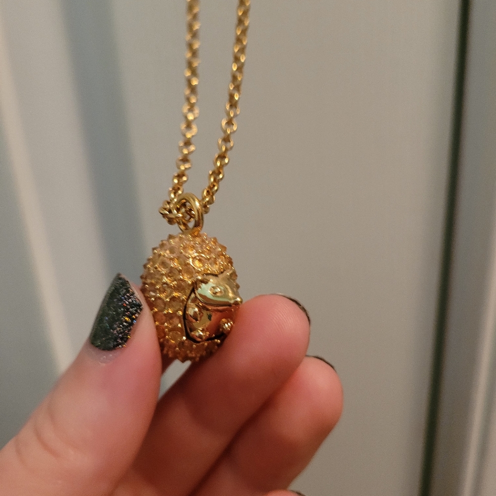 Kate Spade hedgehog necklace